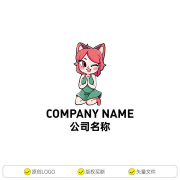 红发卡通女孩