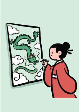 画龙点题成语典故