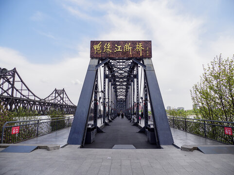 鸭绿江断桥风景实拍