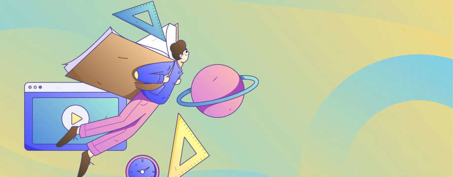 教育矢量插画