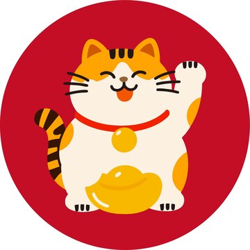 可爱招财猫卡通形象