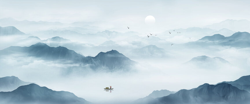 意境山水画