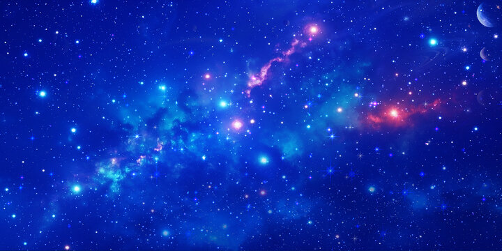 蓝色宇宙星空背景