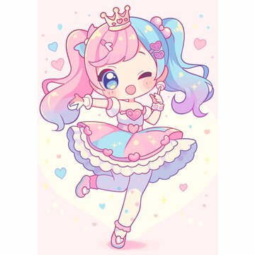双马尾女孩