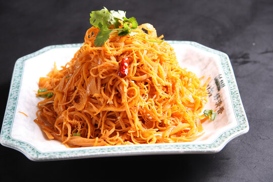 美味凉拌金丝杏鲍菇