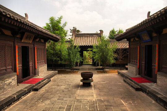 中式传统庭院古朴景致