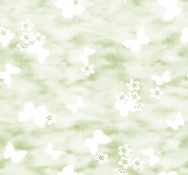 蝴蝶扎染花