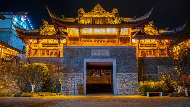 青岩古镇夜景