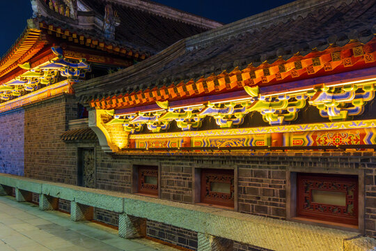 青岩古镇夜景风光