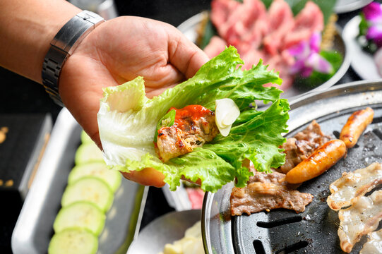 生菜包肉