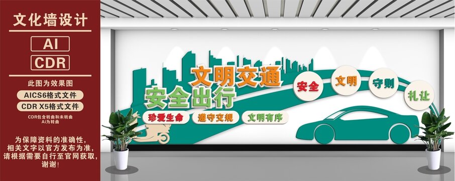 交通宣传标语文化墙