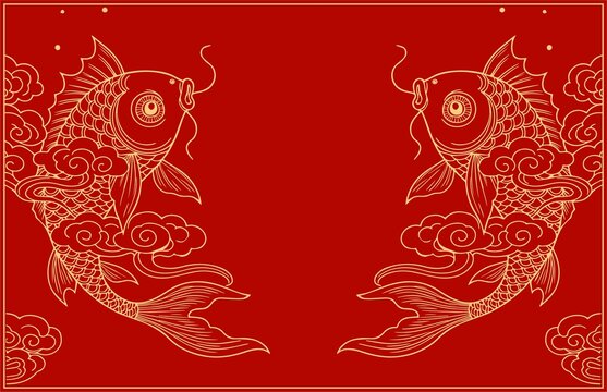 锦鲤图案