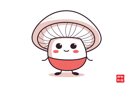 可爱卡通蘑菇拟人形象