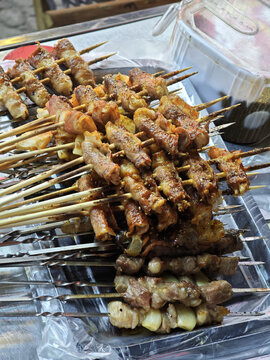 美味诱人的特色烤肉串