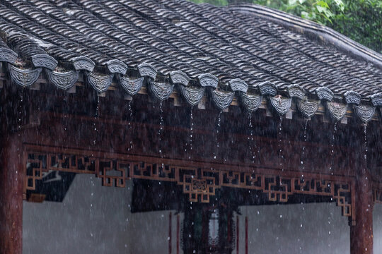 杭州郭庄雨帘