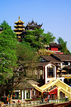 磁器口中式古建与特色街景