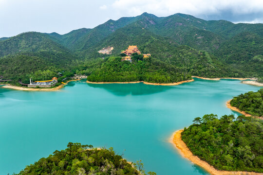 广东珠海市金台寺风景区夏日景观