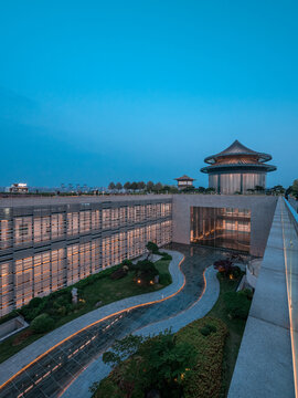 扬州中国大运河博物馆建筑夜景