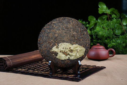 班章一云南骏胜号普洱熟茶茶饼