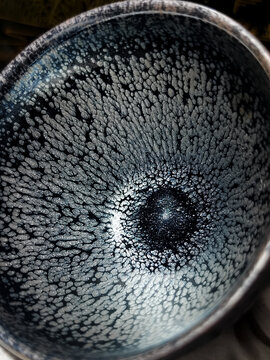 油滴建盏花纹