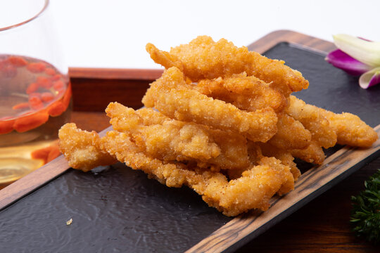 美味香酥鸡柳诱人呈现