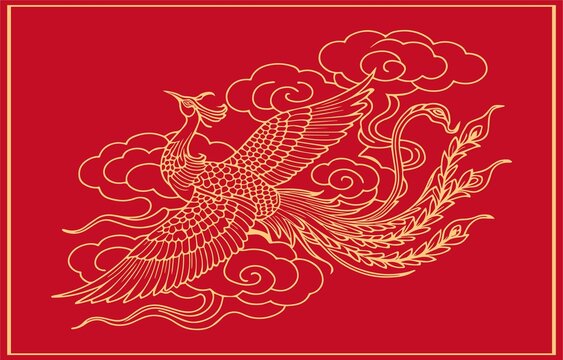 凤凰祥云图案