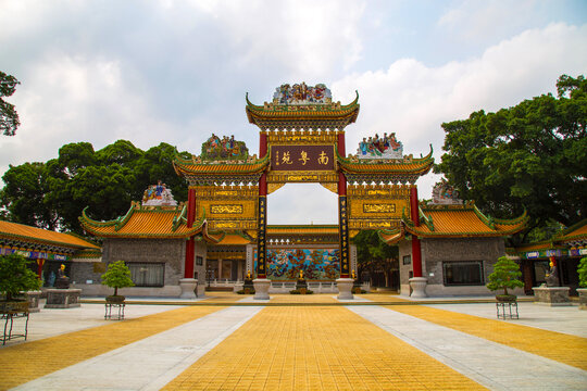 中式精美牌坊建筑景观