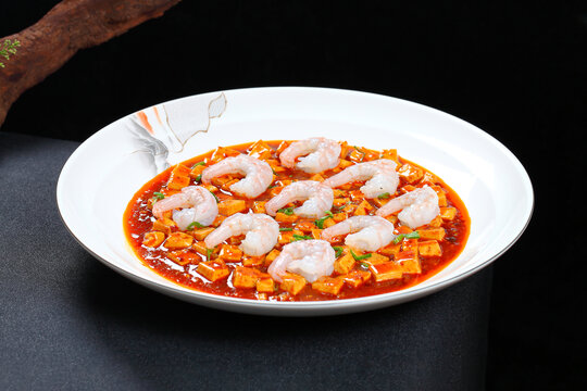 麻婆豆腐虾仁