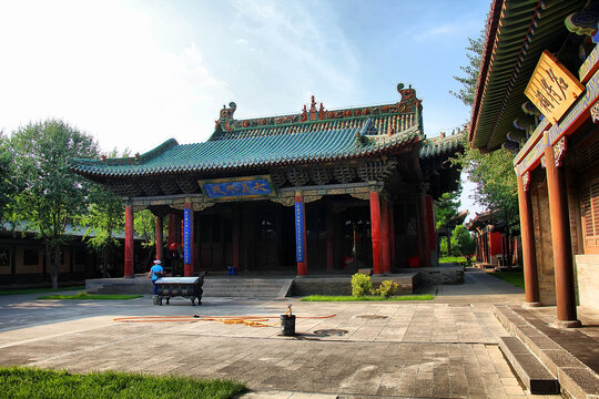 中式古建筑庭院景观