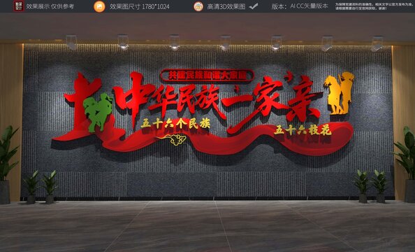 中华民族一家亲标语