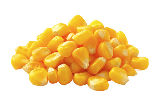 [免抠素材]堆叠的黄色玉米粒特写