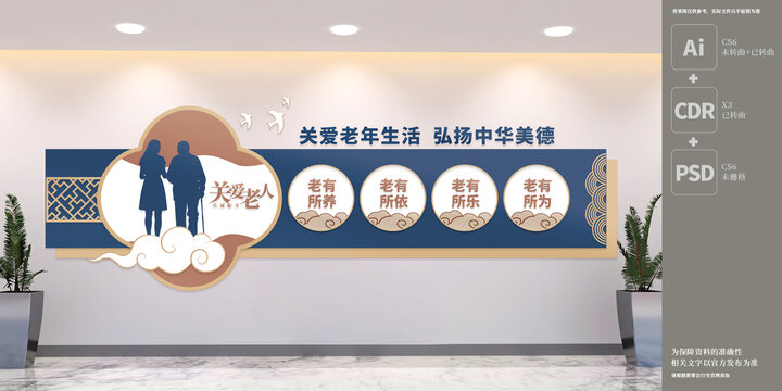社区养老服务文化墙