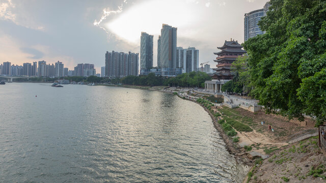 南宁城市风光与古建筑