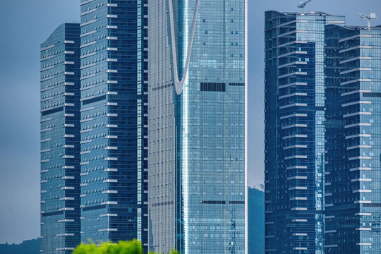 现代都市摩天大楼景观