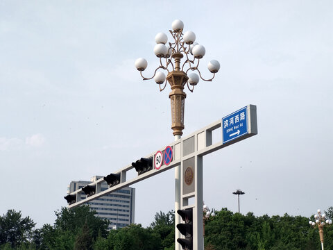 滨河西路与迎泽西大街十字路口