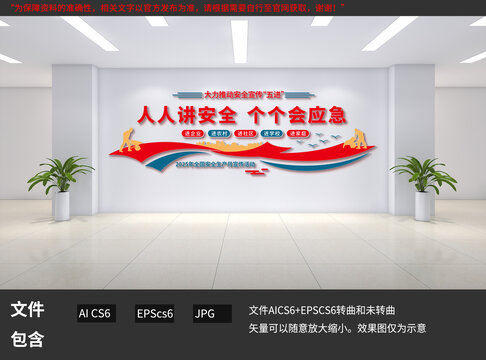 安全生产月文化墙设计