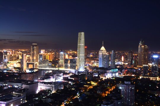 璀璨都市夜景俯瞰