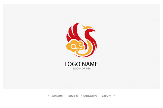 凤凰祥云创意LOGO设计