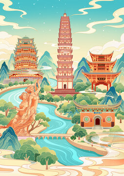 南充城市印象