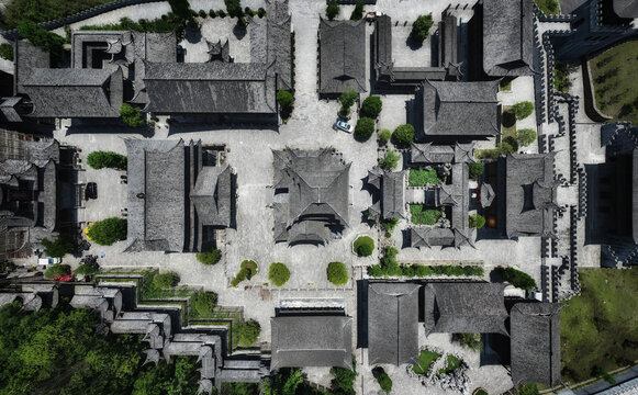 惹巴拉旅游景区俯拍