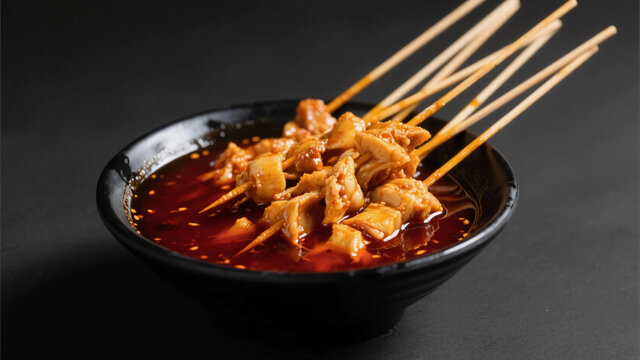 美味红油鸡肉串串钵钵鸡
