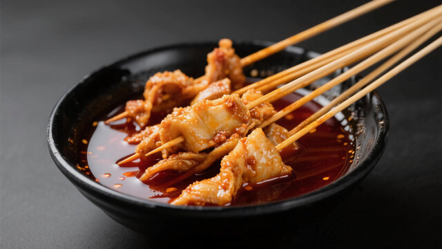 香辣美味的红油串串钵钵鸡