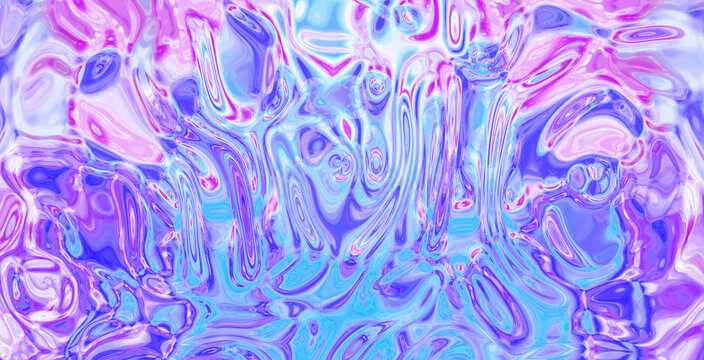 彩色流体画