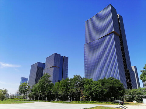 现代都市摩天大楼景观