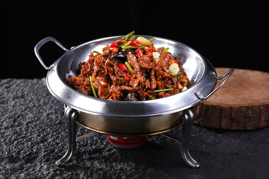 干锅鸡杂