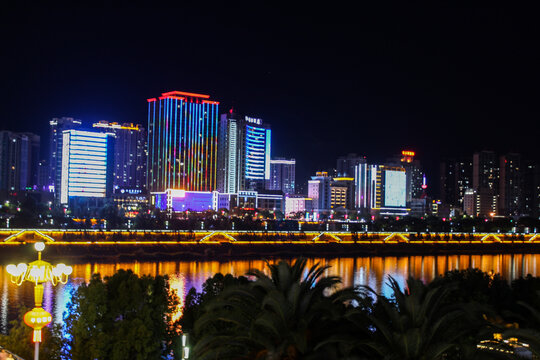 安康城市夜景