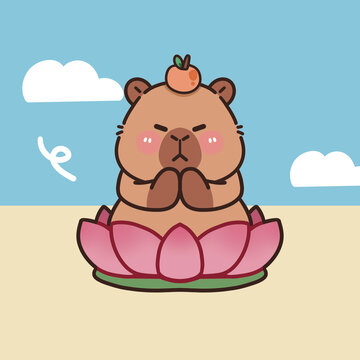 佛系卡通卡皮巴拉