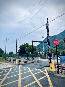 铁路道口及周边景致公路交叉口