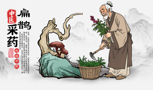 扁鹊采药图