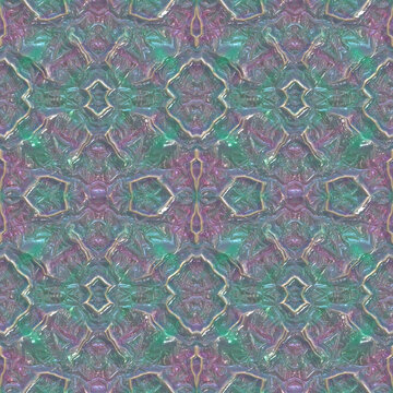 幻彩几何抽象无缝图案